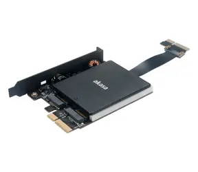 Akasa Dual M.2 PCIe SSD-Adapter mit passivem Kühlkörper / RGB-LED 