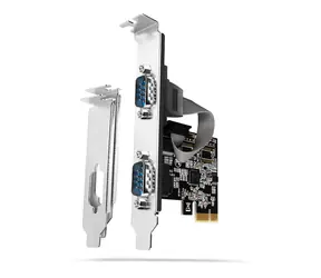 Axagon PCEA-S2N, PCIe-Controller - 2x serieller Port (RS232) 250 kbps, inkl. LP