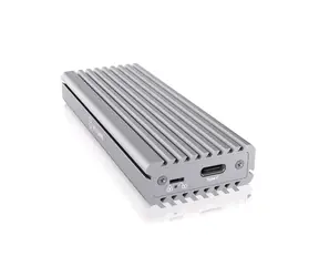 Icy Box IB-1817Ma-C31 silber / Externe Box für M.2 PCIe NVMe SSD / M.2 2230 & 2242 & 2260 & 2280 / USB-C