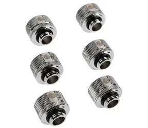 RAIJINTEK Pelias Silber - D141806 6 Stück Silber / 14 mm Außendurchmesser > 10 mm Innendurchmesser HardTube / G1/4" 