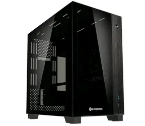 RAIJINTEK Paean mini schwarz / Mini-ITX / 1xUSB 3.0 + 1xUSB-C / ohne Stromquelle / transparente Seite
