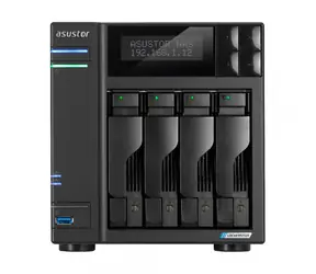Asustor Lockerstor 4 Gen2-AS6704T / 4X 3,5" SATA / 4X M.2 NVMe / Celeron N5105 2,0GHz / 4GB RAM / 8GB eMMC / 2x 2,5GLAN