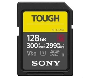 Sony Tough SD-Karte G-Serie 128GB / Klasse 10 / UHS-II / Lesen bis zu 300 MB/s / Schreiben 299 MB/s
