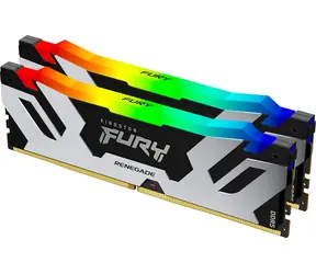 Kingston FURY Renegade RGB Silber 32 GB (2 x 16 GB) DDR5 7200 MHz / DIMM / CL38 / 1,45 / RGB / XMP