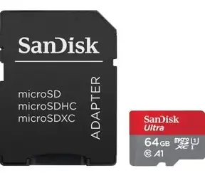 SanDisk Ultra microSDXC 64GB + Adapter / Klasse 10 / UHS-I / Lesen: bis zu 140MBs / Verkauf