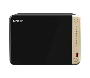 QNAP TS-664-8G schwarz / Intel Celeron 2,9GHz / 8GB RAM / 6x 3,5" SATA III + 2x M.2 / 4X USB / 1x HDMI / 2x 2,5GLAN