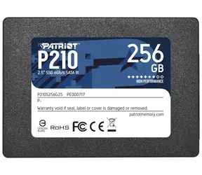 Patriot P210 256 GB / SSD / 2,5 Zoll / IOPS: 50.000 30.000 / SATA III  
