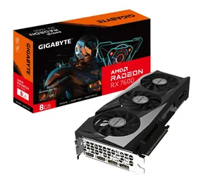 GIGABYTE RX 7600 GAMING OC / 1875-2754 MHz / 8GB D6 / 128-bit / 2x HDMI + 2x DP / 165W (8) / Schlussverkauf