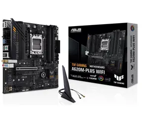 ASUS TUF GAMING A620M-PLUS WIFI / AMD A620 / DDR5 / SATA III RAID / USB / 2.5GLAN / M.2 / sc.AM5 / m-ATX