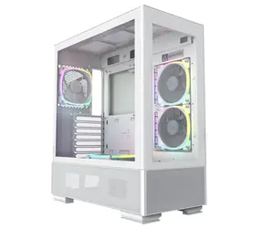 Montech Sky Two weiß / ATX / 2x USBA + 1x USBC / 4X 120mm / ohne Netzteil / transparente Seite