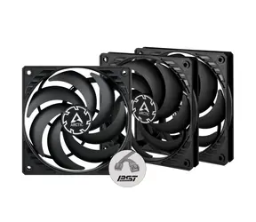 ARCTIC P12 PWM PST Slim schwarz 3 Stück