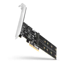 Axagon PCES-SA4M2, PCIe-Controller - 2x interne SATA 6G- Port + 2x SATA M.2-Steckplätze, ASM1164, SP & LP / Abverkauf