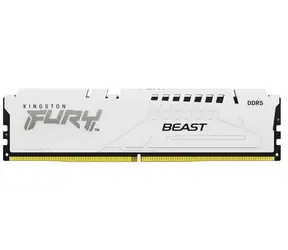 Kingston Fury Beast Weiß 16 GB (1x 16 GB) DDR5 6000 MHz / CL30 / DIMM / On-Die ECC / EXPO / 1,35 V