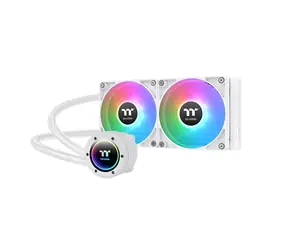 Thermaltake TH240 V2 ARGB weiß / AIO CPU-Wasserkühler / 2x 120 mm / 2000 U/min bei 25,8 dB / 57,05 CFM