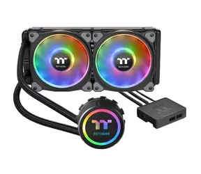 Thermaltake Floe DX RGB 240 schwarz / AIO CPU-Wasserkühler / 2x 120 mm / 1500 RPM @ 23,9 dB / 42,45 CFM