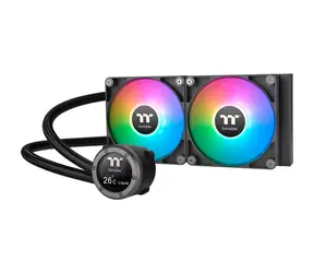 Thermaltake TH240 V2 Ultra ARGB Schwarz / AIO CPU-Wasserkühler / 2x 120 mm / 2000 U/min bei 25,8 dB / 57,05 CFM
