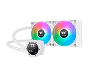 Thermaltake TH240 V2 Ultra ARGB Weiß / AIO CPU-Wasserkühler / 2x 120 mm / 2000 U/min bei 25,8 dB / 57,05 CFM