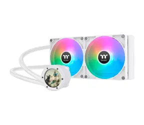 Thermaltake TH280 V2 Ultra ARGB Weiß / AIO CPU-Wasserkühler / 2x 140 mm / 1800 U/min bei 34,7 dB / 84,32 CFM