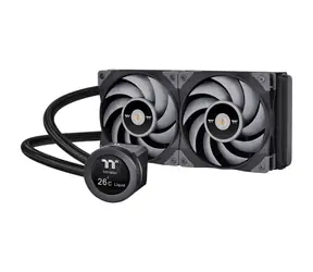 Thermaltake Toughliquid Ultra 240 B grau / AIO CPU-Wasserkühler / 2x 120 mm / 2500 RPM @ 28,1 dB / 72,69 CFM