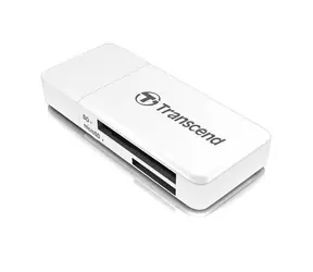 Transcend RDF5 Speicherkartenleser weiß / USB-A 3.1 Gen 1 / SDXC / microSDXC / UHS-I