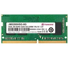Transcend JetRam 8GB (1x8GB) 3200MHz / SODIMM / DDR4 / CL22 / 1,2V / 1Rx16