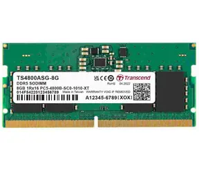 Transcend JetRam 8GB (1x8GB) 4800MHz / SODIMM / DDR5 / CL40 / 1,1V / 1Rx16