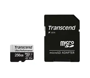 Transcend 340S microSDXC 256 GB + Adapter / Klasse 10 / UHS-I / U3 / V30 / R: 160 MB/W: 125 MB