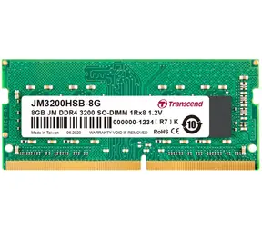 Transcend JetRam 16GB (1x16GB) 3200MHz / SODIMM / DDR4 / CL22 / 1,2V / 2Rx8