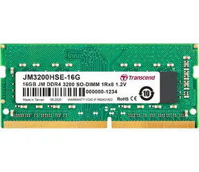 Transcend JetRam 16GB (1x16GB) 3200MHz / SODIMM / DDR4 / CL22 / 1,2V / 1Rx8