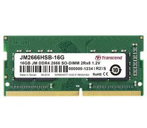 Transcend JetRam 16GB (1x16GB) 2666MHz / SODIMM / DDR4 / CL19 / 1,2V / 2Rx8