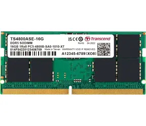 Transcend JetRam 16GB (1x16GB) 5600MHz / SODIMM / DDR5 / CL46 / 1,1V / 1Rx8