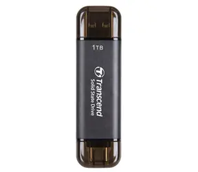 Transcend ESD310C Externe SDD 1 TB grau / USB-A/C 3.2 Gen 2 / R: 1050 MB/B: 950 MB