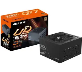 GIGABYTE UD750GM PG5 / ATX 3.0 / 750 W / modular / 80PLUS GOLD / aktiver PFC / 120-mm-Lüfter 
