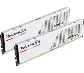 G.Skill Ripjaws S5 Weiß 32 GB (2x 16 GB) 6000 MHz / DDR5 / CL32 / DIMM / 1,35 V / Nicht-ECC / Ungepuffert / XMP 3.0