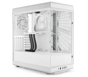 Hyte Y40 TG weiß / ATX / 2x USB-A 3.0 / 1x USB-C 3.2 / 2x 120mm / ohne Netzteil / transparente Seite 