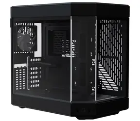 Hyte Y60 TG schwarz / E-ATX / 2x USB-A 3.0 / 1x USB-C 3.1 / 3x 120mm / ohne Stromquelle / transparente Seite