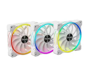 Alpenföhn 120 mm Wing Boost 3 ARGB 3 Stück weiß / 120 mm / 36,8 dB bei 2200 U/min / 77,92 CFM / 3-polig + 4-polig