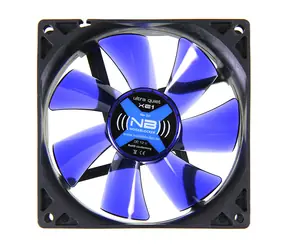 Noiseblocker BlackSilent Fan XE1 blau / 92 mm / 17 dB bei 1500 U/min / 29,42 CFM / 3-polig