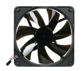 Noiseblocker BlackSilent Pro Fan PK2 schwarz / 140 mm / 20 dB bei 1200 U/min / 54,73 CFM / 3-polig