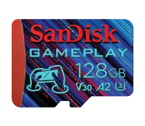 SanDisk GamePlay microSDXC 128 GB / UHS-I / Klasse U3 / Lesen: 190 MB/s / Schreiben: 130 MB/s