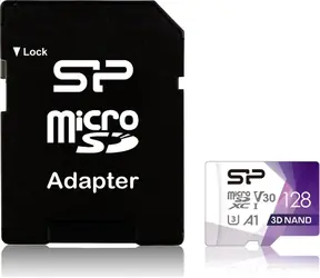 Silicon Power Superior Pro micro SDXC 128 GB + Adapter / Klasse 10 / UHS-I U3 / V30