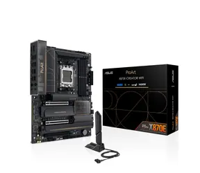 ASUS PROART X870E-CREATOR WIFI / AMD X870E / DDR5 / SATA III RAID / USB / 10GLAN / M.2 / sc.AM5 / ATX