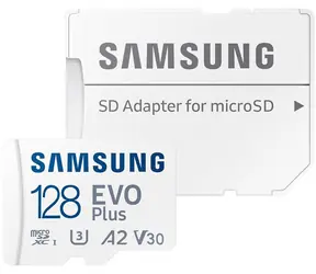 Samsung EVO PLUS 128 GB + Adapter / Micro SDXC / UHS-I U1 / Klasse 10 