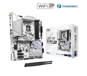 ASRock Z890 Pro RS WiFi Weiß / Z890 / LGA 1851 / 4X DDR5 / PCIex16 / 2.5GLAN / ATX