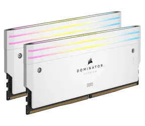 Corsair Dominator Titanweiß 32 GB (2 x 16 GB) DDR5 6400 MHz / CL32 / DIMM / RGB / XMP / 1,4 V