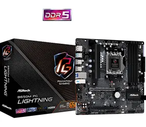 ASRock B650M PG LIGHTNING / B650 / AM5 / 4X DDR5 / 1x 2,5GLAN / mATX