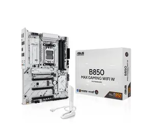Asus B850 MAX GAMING WIFI weiß / B850 / 4X DDR5 / 1x 2.5GLAN / Wi-Fi 6 / ATX