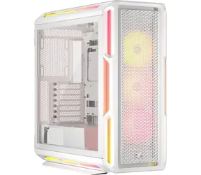 Corsair iCUE 5000T LX RGB weiß / E-ATX / 1x USB-C 3.2 / 4X USB-A / ohne Netzteil / transparentes Seitenteil
