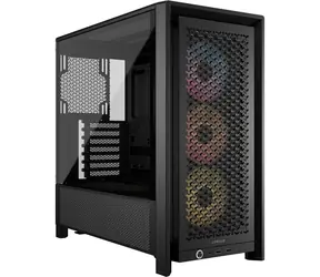 Corsair FRAME 4000D RS ARGB schwarz / E-ATX / 1x USB-C 3.2 / 2x USB-A / ohne Netzteil / transparentes Seitenteil