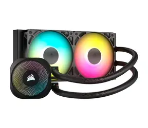 Corsair NAUTILUS ARGB schwarz / 2x 120mm / 34dB / 300-2100 RPM / 74.4CFM / Intel + AMD